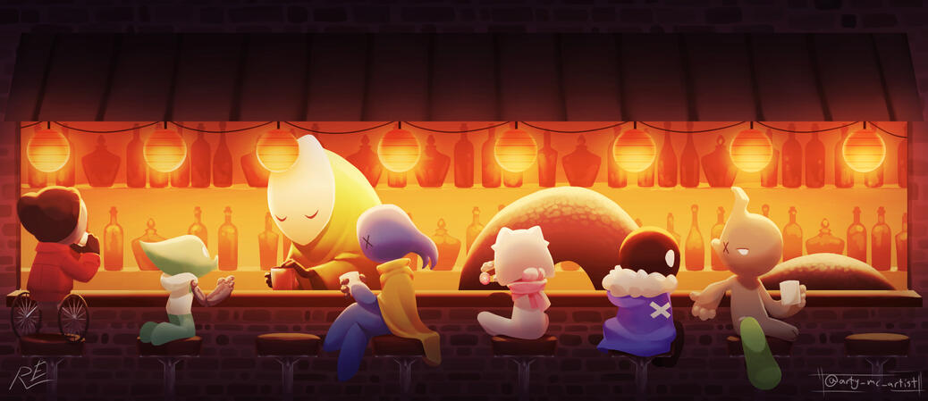 Original | Cozy bar Down the Alley